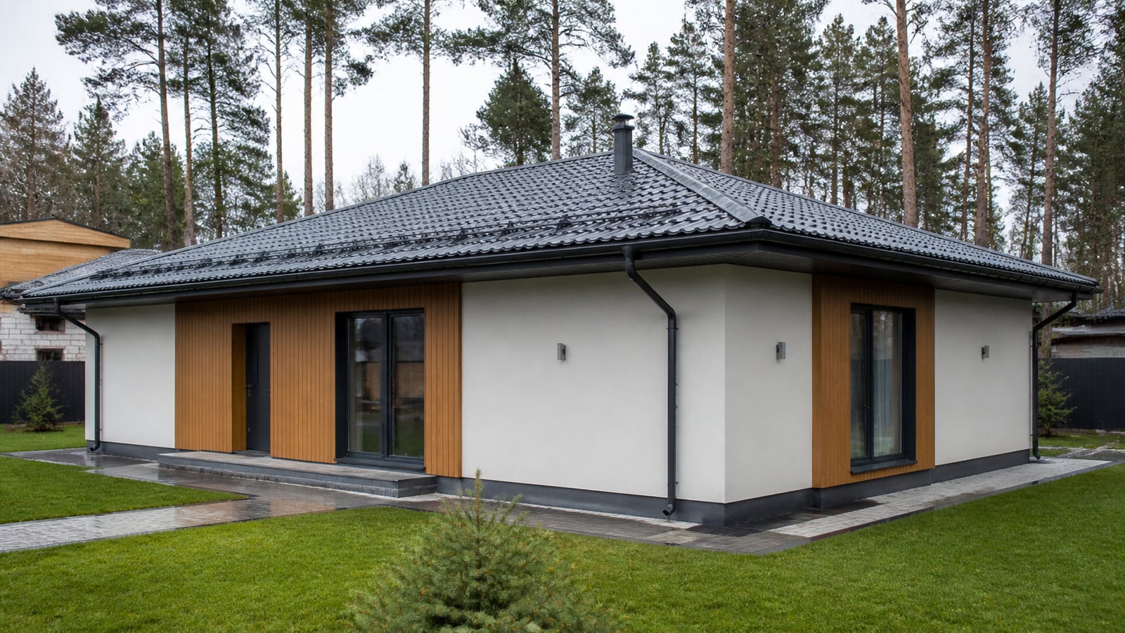 Монтаж металлочерепицы «Каскад» в Долгопрудном, 120 м²